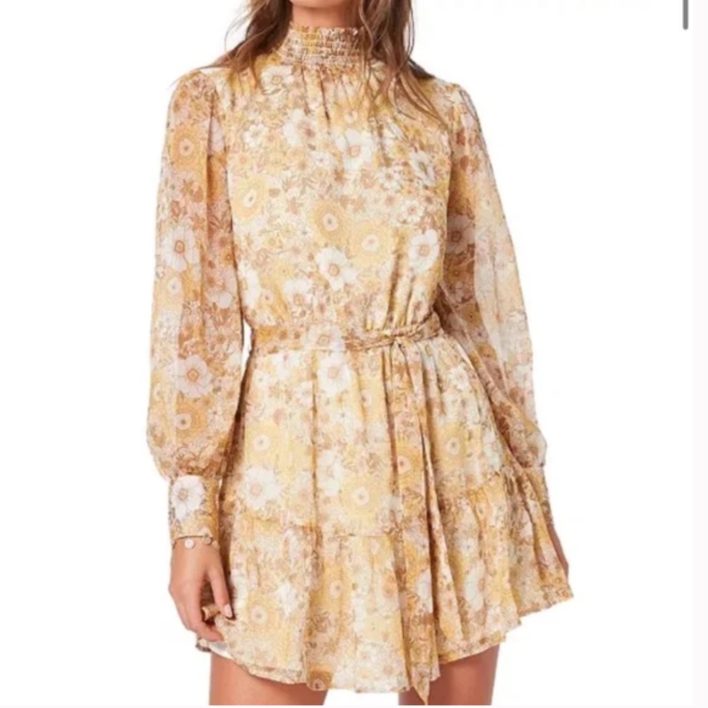 MINKPINK Dacey smocked neck dress, XS,,,GD1131 - Picture 2 of 8